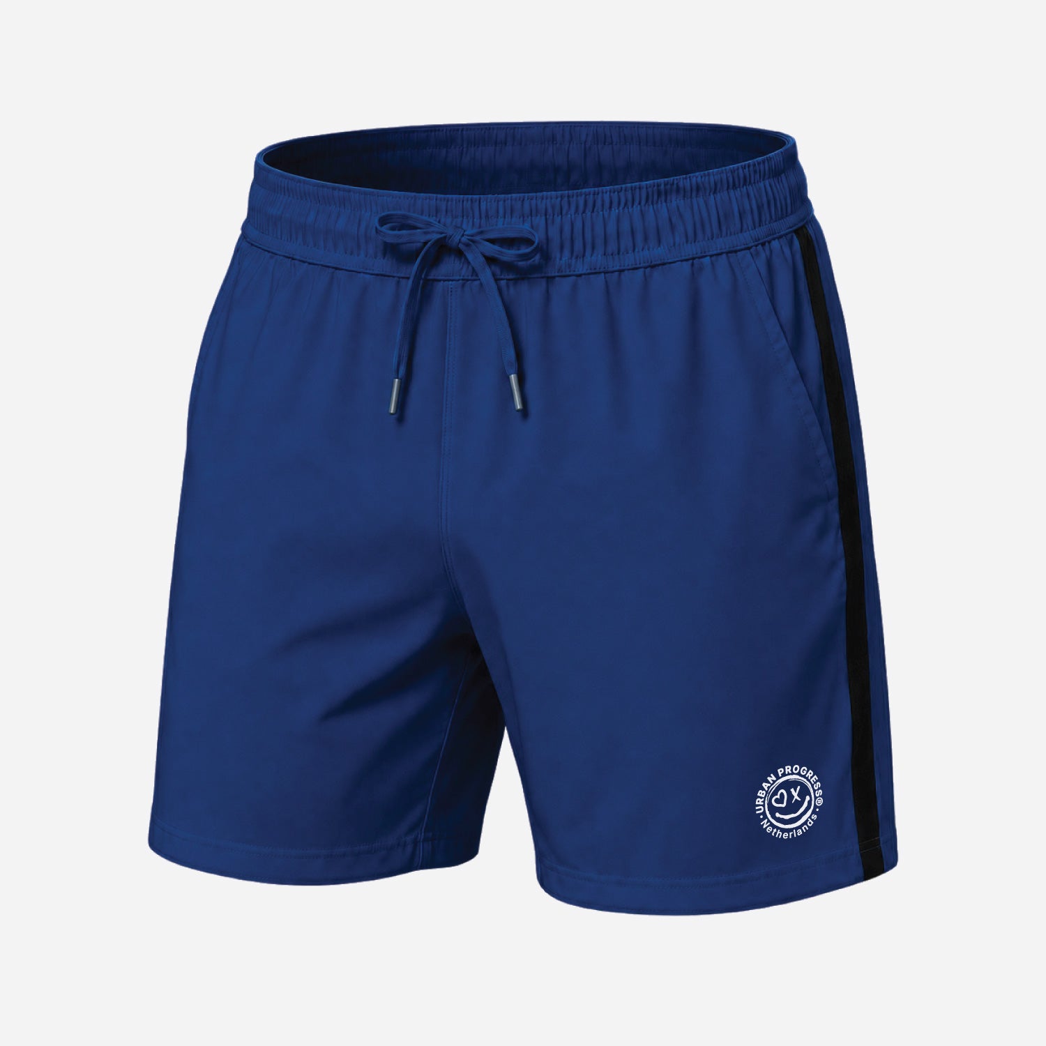 Ace-Stripe-Short-royal-blue-zwart-front