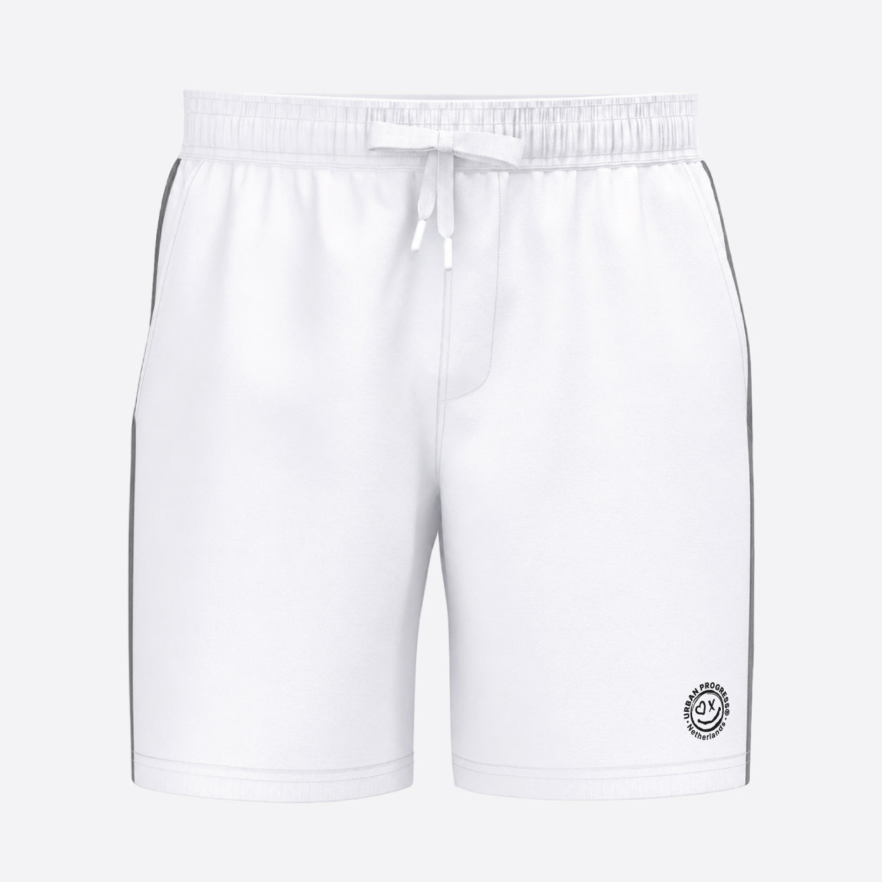 Ace-Stripe-Short-wit-grijs-front-logo