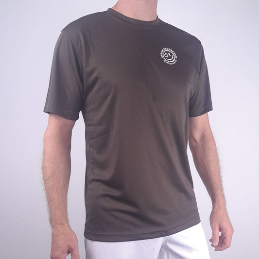 Axis Tee Donker Bruin front close model