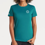 Axis Tee jade dames model front close