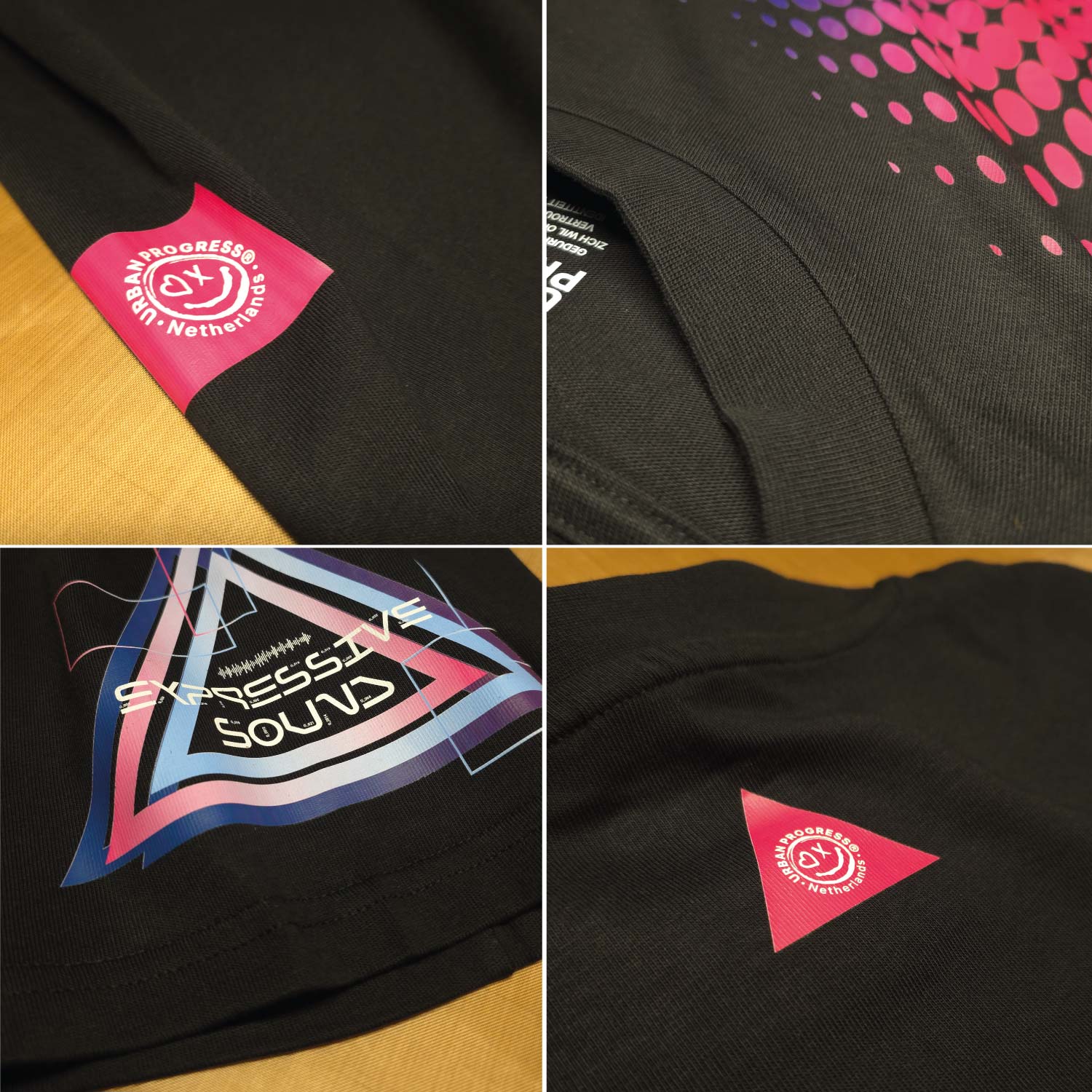 Close-up elementen Oversized T-shirt SYNC zwart