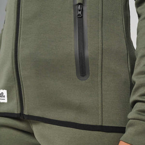 Elevate-Performance-Jasje-dames-Khaki-detail-zak