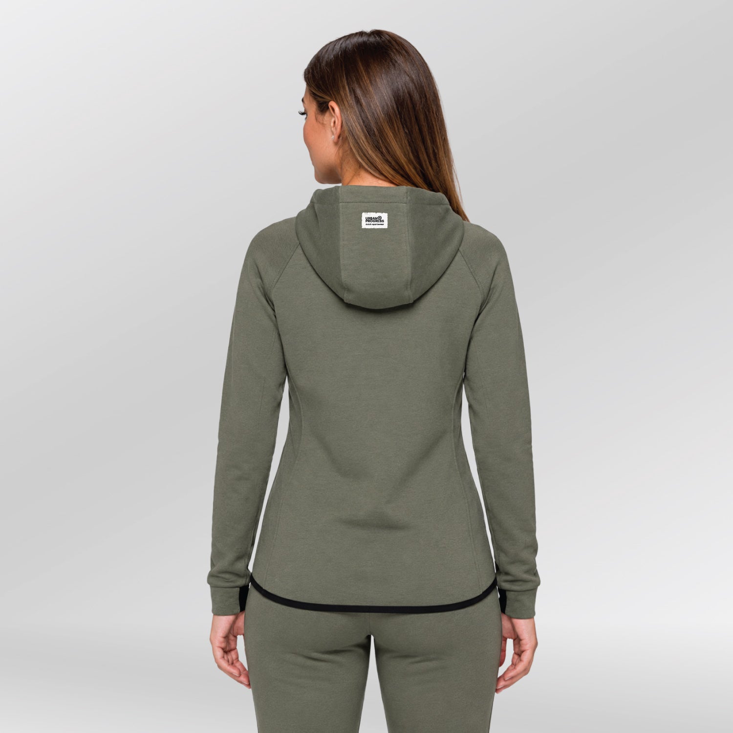 Elevate-Performance-Jasje-dames-model-Khaki-back