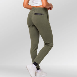 Elevate-Performance-broek-dames-model-khaki-back-close