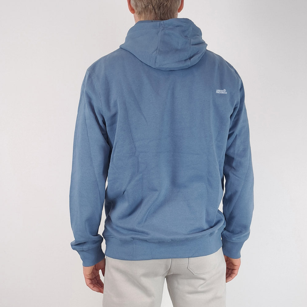 Foundation Hoodie Nordic blue back model