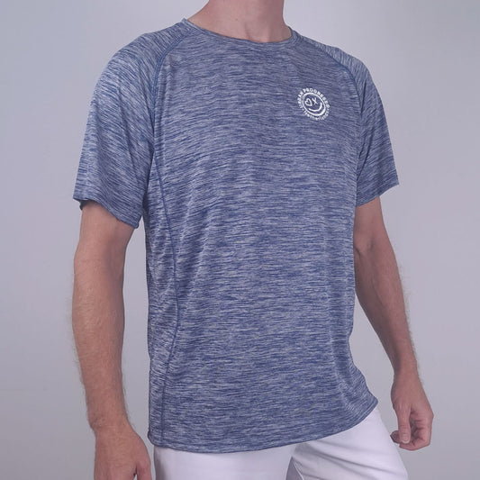 Frostline Tee blauw front close model