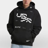 Heavy Oversized Hoodie SYNC Model zwart front