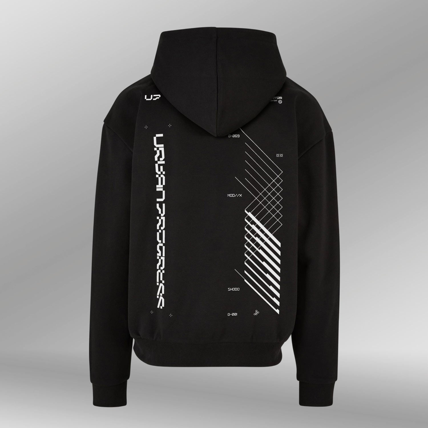 Heavy Oversized Hoodie SYNC zwart back