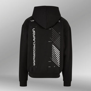 Heavy Oversized Hoodie SYNC zwart back