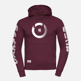 Hoodie-Change-the-game-aubergine-front