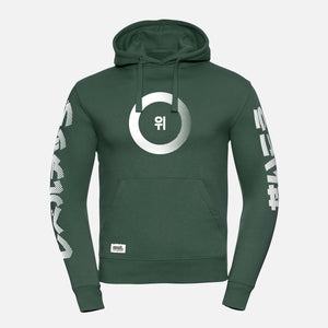 Hoodie-Change-the-game-bottle-green-front