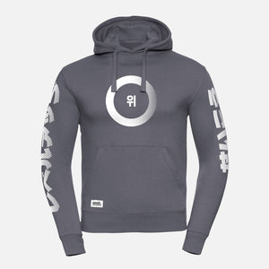 Hoodie-Change-the-game-grijs-front