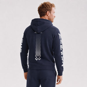 Hoodie-Change-the-game-model-navy-back