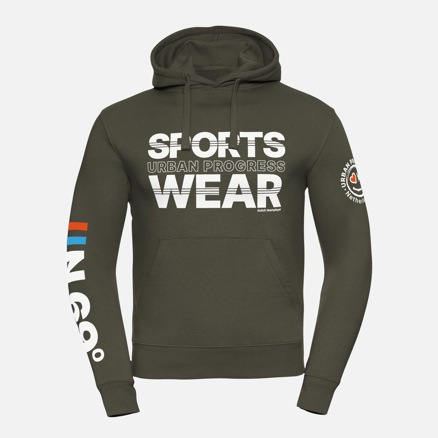 Hoodie-N.69-olijf-groen-front