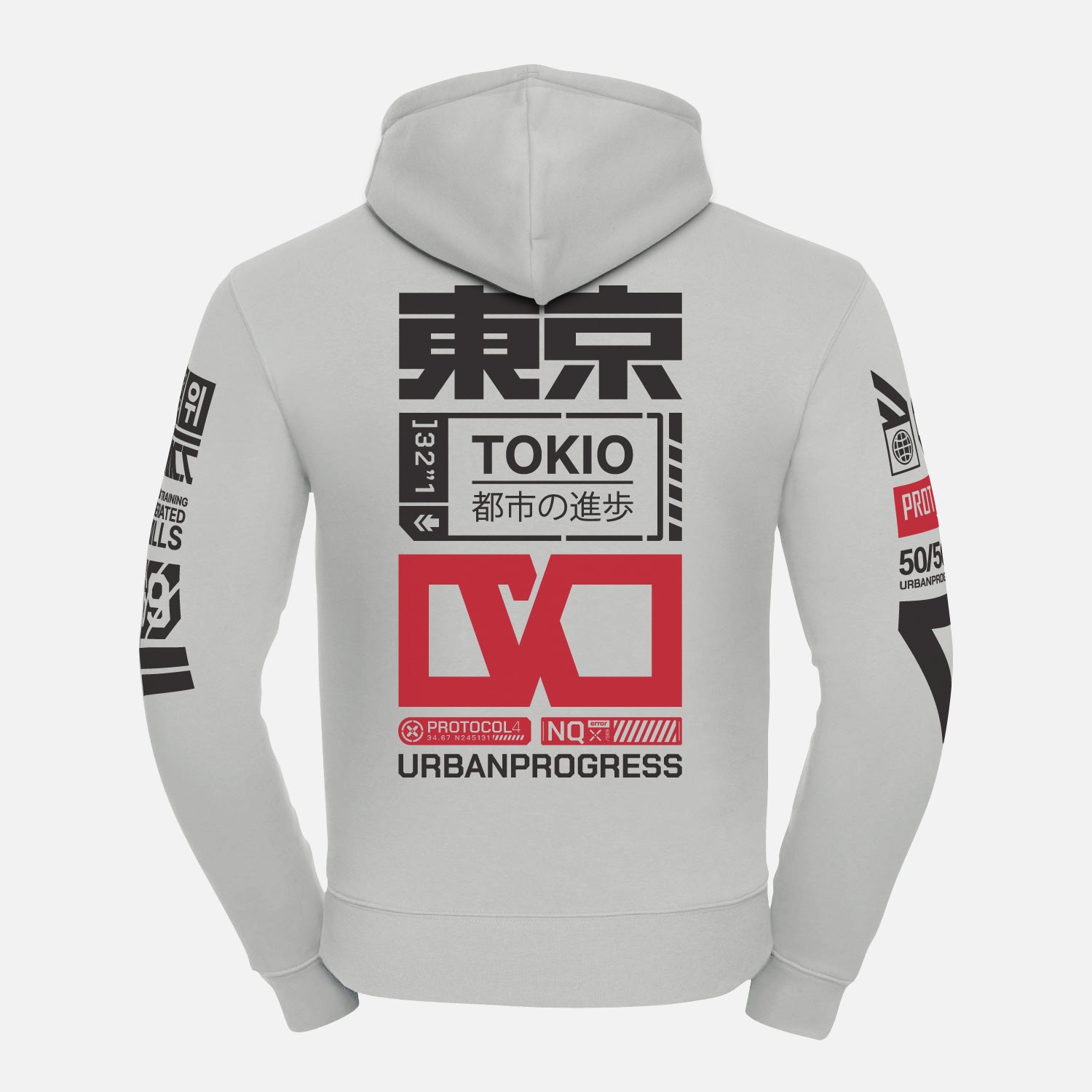 Hoodie-Protocol-urban-grey-back