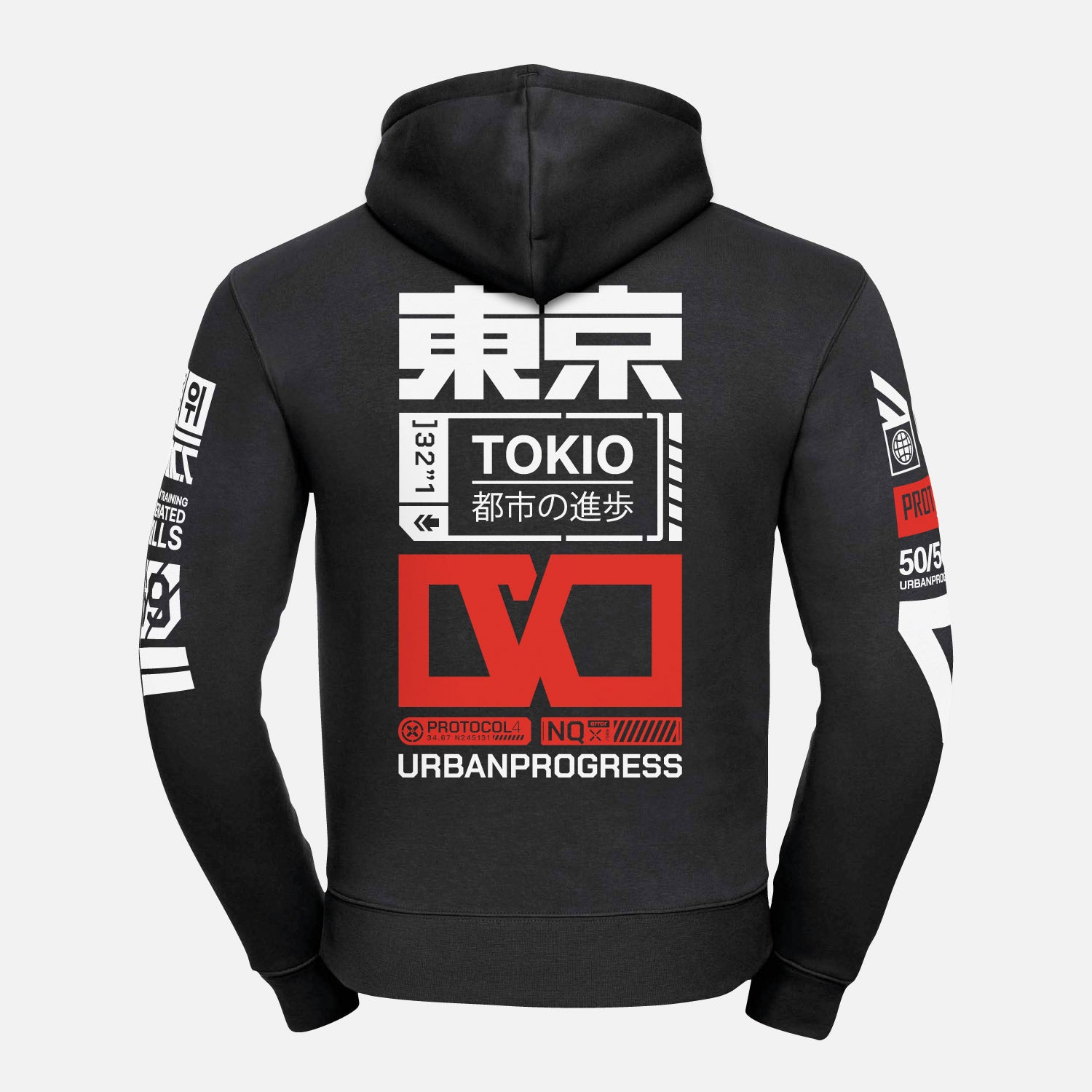 Hoodie-Protocol-zwart-back