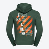 Hoodie-Strive-X-Bottle-green-back