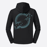 Hoodie-Sunrise-Dames-zwart-back