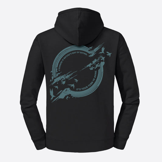 Hoodie-Sunrise-Dames-zwart-back