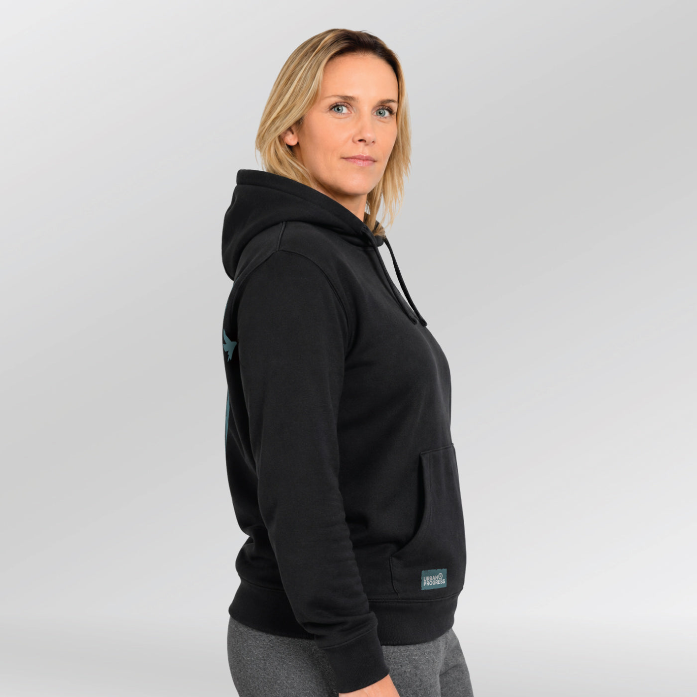 Hoodie-Sunrise-Model-Dames-black-side