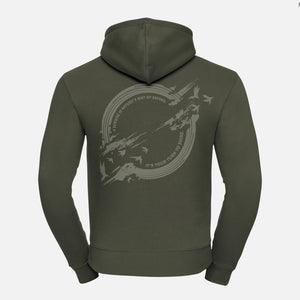 Hoodie-Sunrise-olijf-groen-back