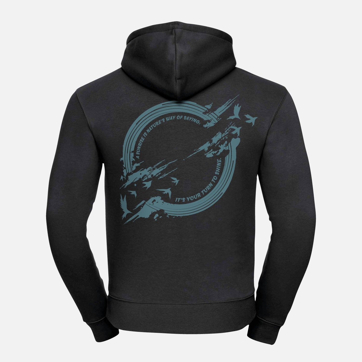 Hoodie-Sunrise-zwart-back