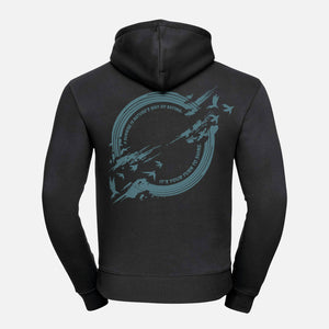 Hoodie-Sunrise-zwart-back