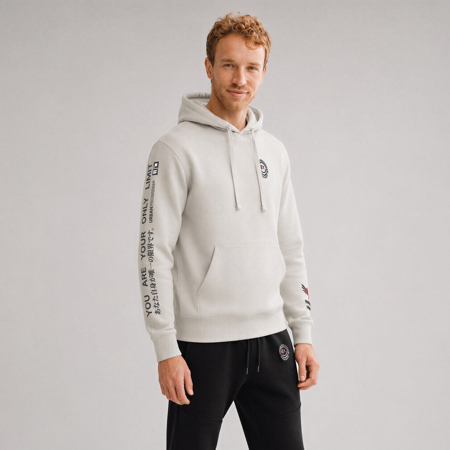 Hoodie-The-Challengermodel--urban-grey-front