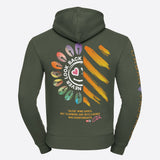 Hoodie-Victory-Vibes-olijf-groen-back
