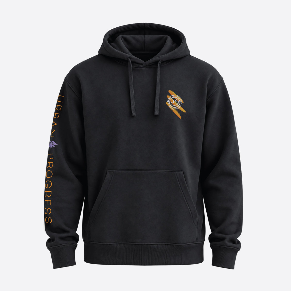 Hoodie-Victory-Vibes-zwart-front