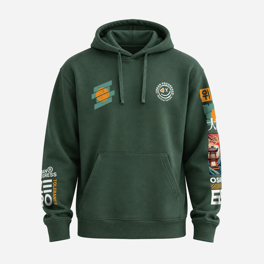 Hoodie-Zero-Tolerance-bottle-green-front