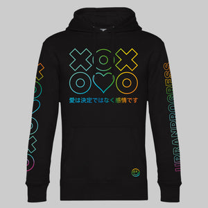 Hoodie Love Emotion black front