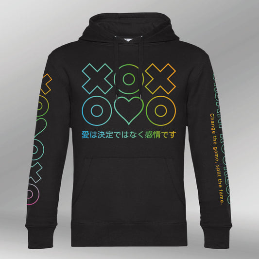 Hoodie Love Emotion black front