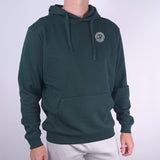 Hoodie Motion Forest green front close model