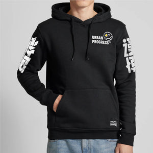 Hoodie No Excuse black front model