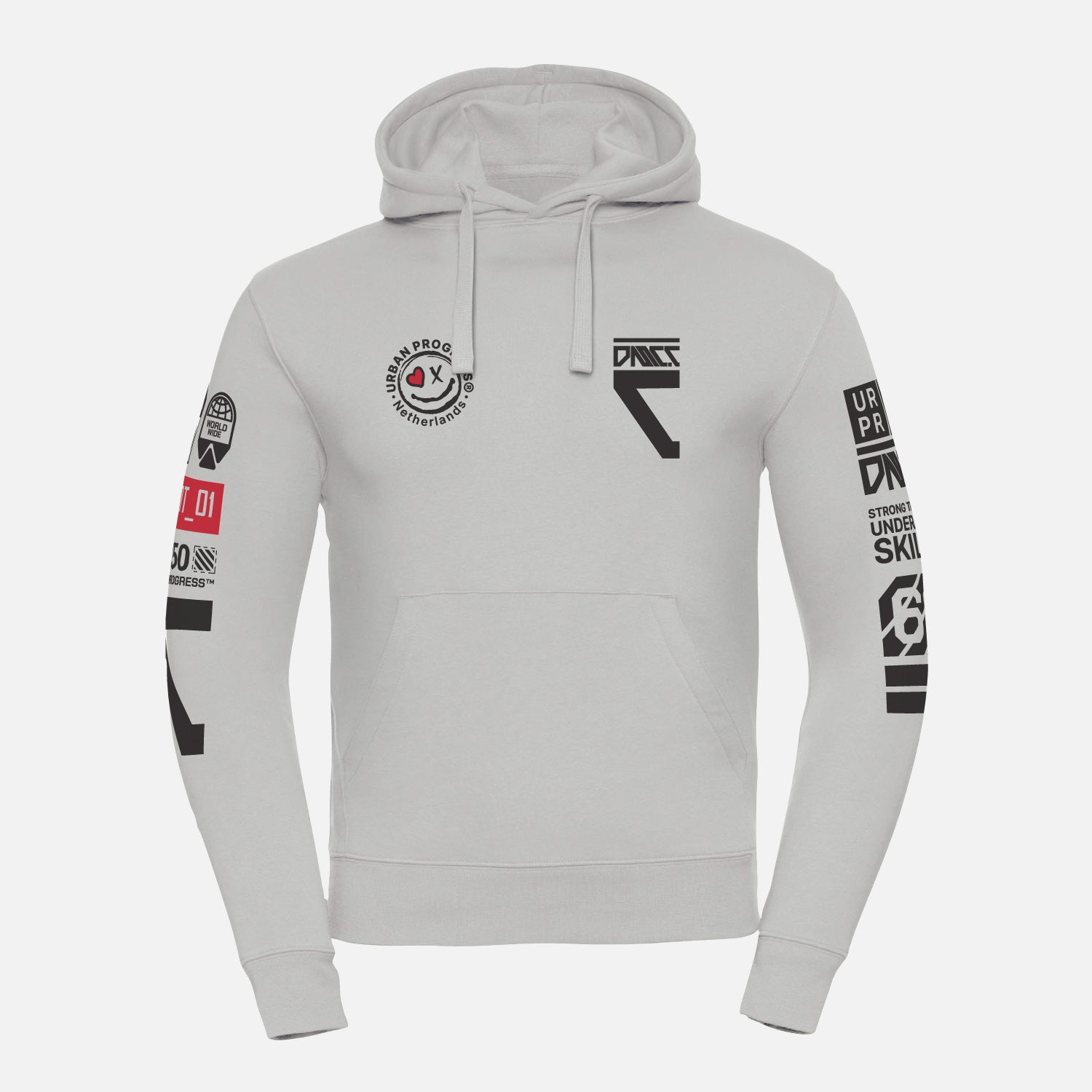 Hoodie-Protocol-urban-grey-front