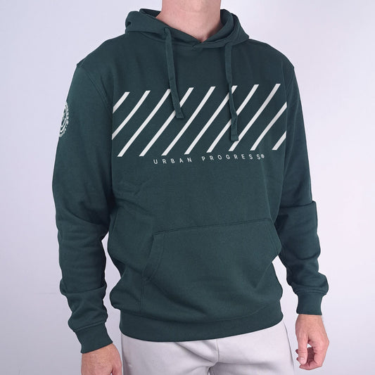 Hoodie Streamline groen model front close