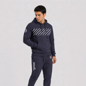 Hoodie Streamline model navy blue front