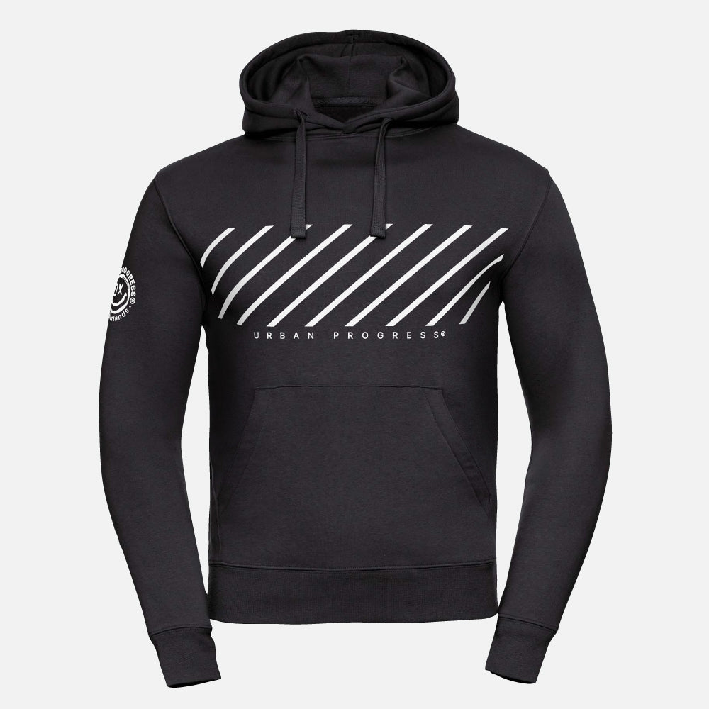 Hoodie Streamline zwart front