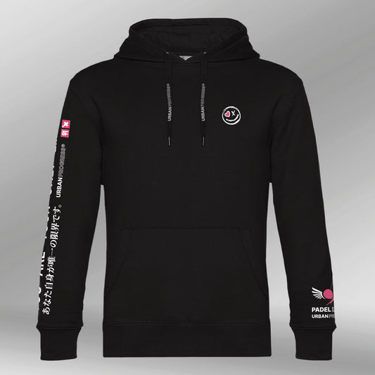 Hoodie The Challenger black front