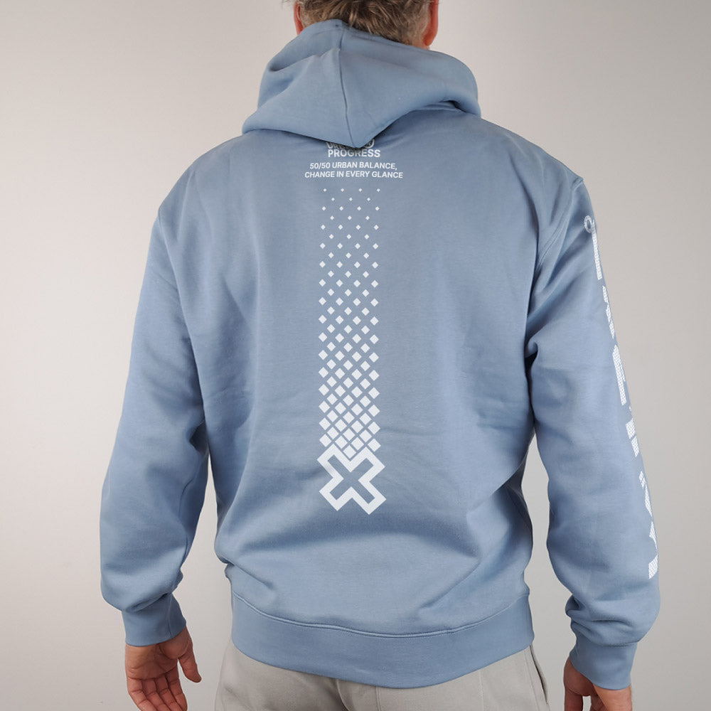 Legacy Hoodie Change The Game Mineral blue back model