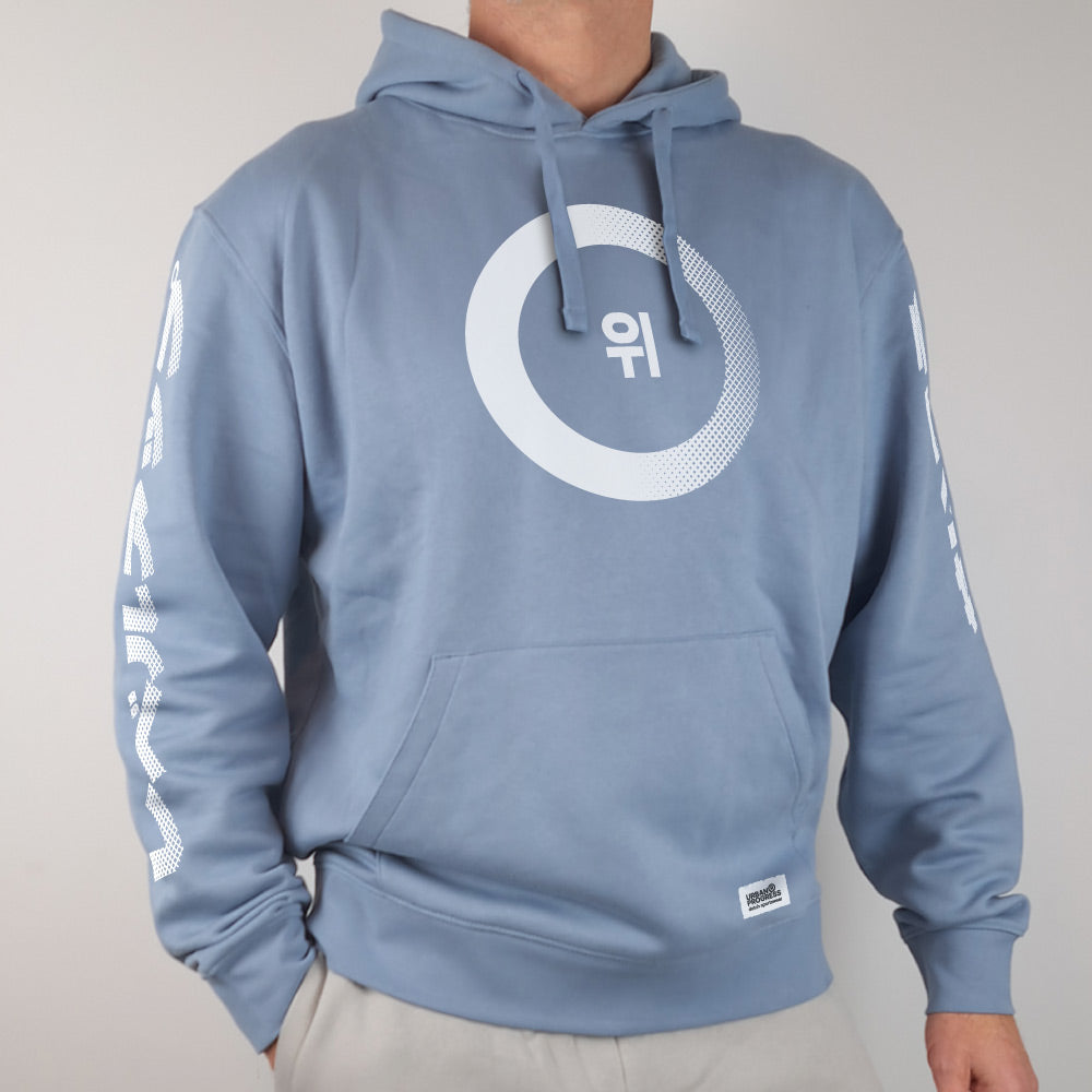 Ledacy Hoodie Change The Game Mineral blue front model