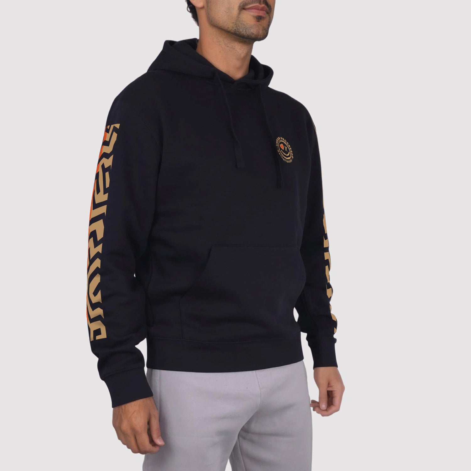 Legacy Hoodie Ignite model zwart front side right