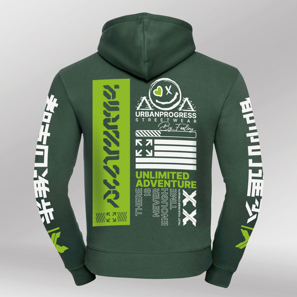 Legacy Hoodie Adventure Bottle-green back