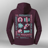 Legacy Hoodie Dames One Step Closer bordeaux rood back