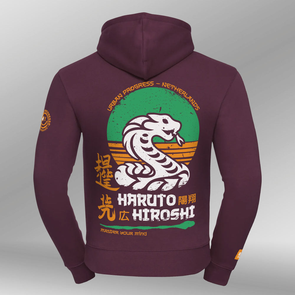 Legacy Hoodie Haruto Hiroshi aubergine back