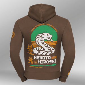 Legacy Hoodie Haruto Hiroshi mocha bruin back