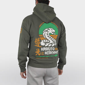 Legacy Hoodie Haruto Hiroshi model olive green back