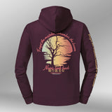 Legacy Hoodie Kintsugi Spirit Dames bordeaux rood back