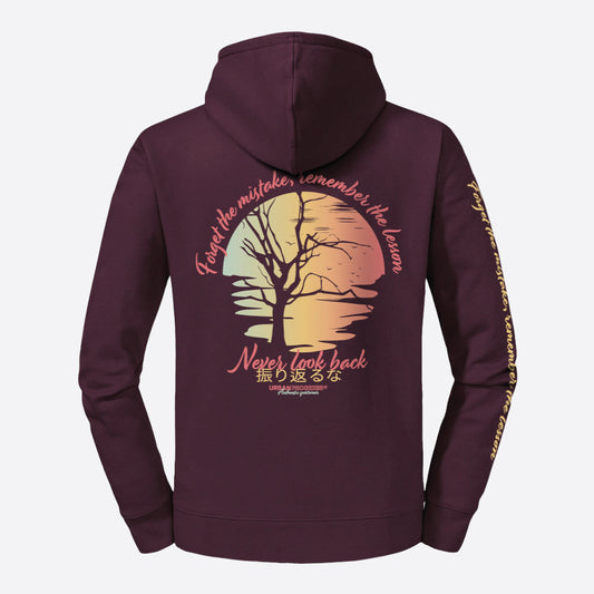 Legacy Hoodie Kintsugi Spirit Dames bordeaux rood back